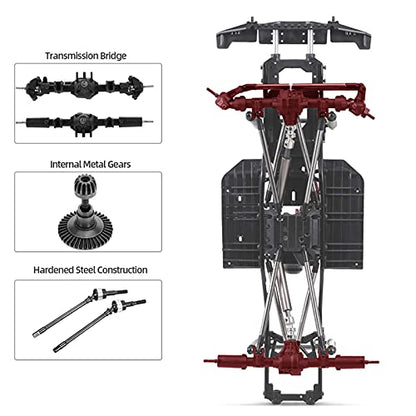 313mm Wheelbase Chassis Frame for 1/10 AXIAL SCX10 II 90046 90047 RC Crawler Climbing Car DIY - size: no Tires