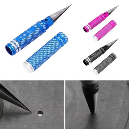 RC Car Disassembly Tool RC Car Shell Body Hole Opener 0-14mm Expanding Puncher Shell Reamer Drill Metal Steel Round Model DIY Tool for RC Car Body Model(Black) - size: Black