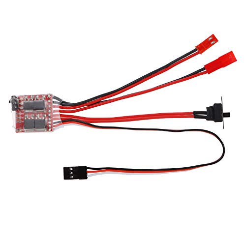 GoolRC 2PCS 30A ESC Brushed Electric Speed Controller Forward Reverse Brake Dual Way ESC for 130 180 260 Motor 1/16 1/18 1/24 Car Boat Tank