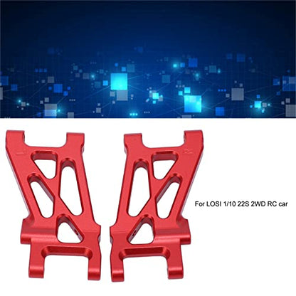 Oumefar Rear Suspension Arms RC Accessories, Aluminum Alloy Rear Swing Arms RC Rear Lower Swing Arm RC Car Upgrade Parts for LOSI 1/10 22S 2WD(Red)