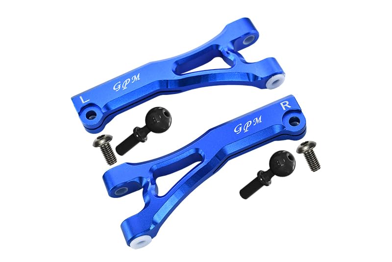 LIMITLESS/INFRACTION/TYPHON Upgrade Parts Aluminum Front Upper Arms - 2Pc Set Blue