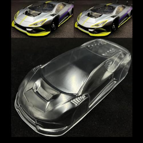 1/28 RC Clear Body Shell – Transparent PC Car Cover for 98mm Wheelbase Hobby Truck – DIY Upgrade Frame
