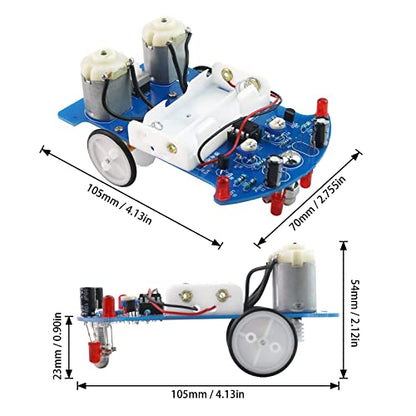 Soldering Practice Kit DIY D2-5 Tracking Car Plug-in Circuit Kit Learn Soldering Kit for Beginners - style: DJJ004
