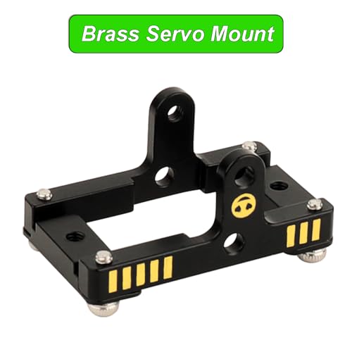 Brass Complete Front & Rear Axle Set with Brass Servo Mount and Steering Link for TRAXXAS TRX4M 1/18 RC Crawler Metal Upgrade Parts (Straight axle Set)