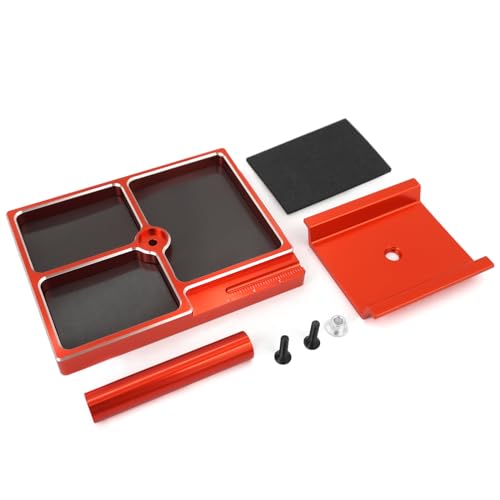 Stand Repair Tool Set with Screw Base for TRX4M SCX24 | 1/18 1/24 RC Crawler Car(Red) - color: Red