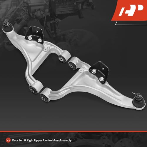 A-Premium 2 x Rear Upper Control Arm, with Ball Joint and Bushing, Compatible with Nissan Murano 2009 2010 2011 2012 2013 2014 | Compatible with Nissan Murano 2009 2010 2011 2012 2013 2014, Pack of 2, Fix Clunking Noise - style: Rear Driver and Passenger
