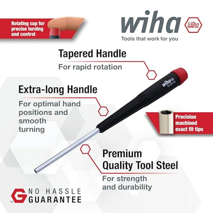 Wiha 26592 Nut Driver Set, 7 Piece, Metric, Precision Handle, Extra-Long, Chrome-Plated | Extra-Long, Chrome-Plated