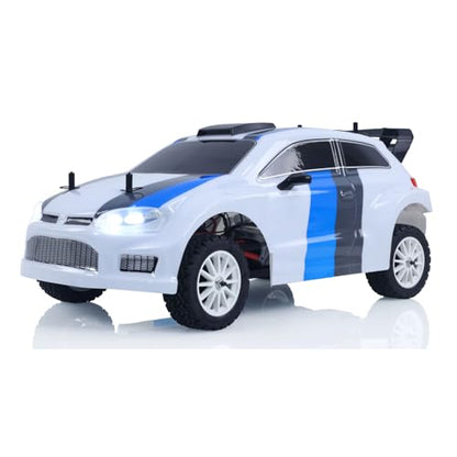 1/10 70KM/H RC Brushless 4 * 4 Rally Car Radio Control Electric Racing Car 60A ESC Triple Differentials Metal Gear Servo Hobby Grade Model for Adult