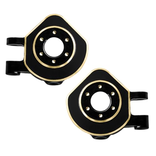 LRFHL RC Brass Steering Knuckles Black Coating for 1/32 Redcat Ascent-32 - color: Brass Steering Knuckles