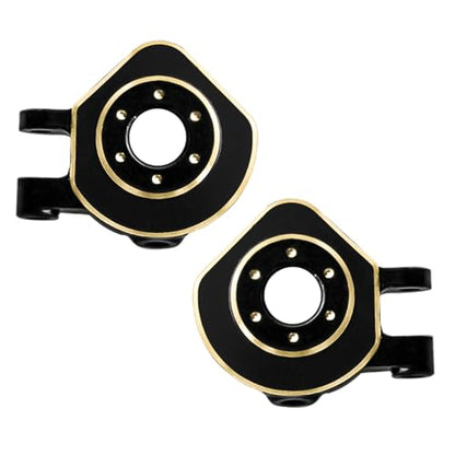 LRFHL RC Brass Steering Knuckles Black Coating for 1/32 Redcat Ascent-32 - color: Brass Steering Knuckles