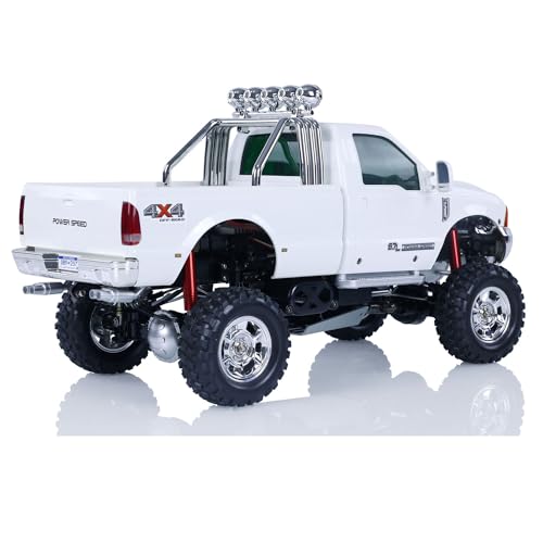 HG US in Stock 1/10 RC Pickup Truck P410 4 * 4 Rally Car Racing Crawler 2.4G Radio Motor ESC - color: White