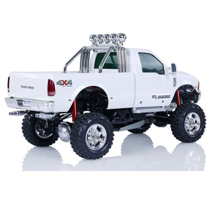 HG US in Stock 1/10 RC Pickup Truck P410 4 * 4 Rally Car Racing Crawler 2.4G Radio Motor ESC - color: White