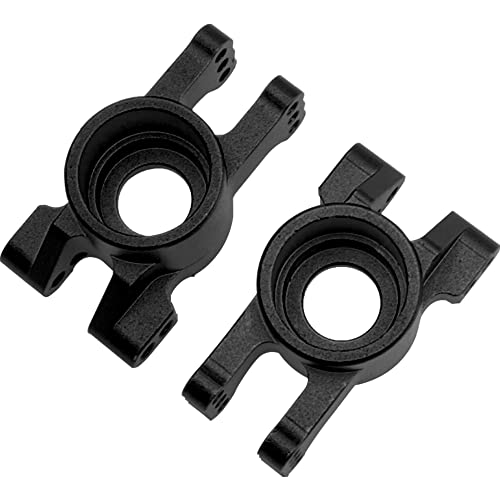 Alloy Rear Stub Axle Carriers Hub w/Ball Bearings # 9552 Compatible with Traxxas 1/8 Sledge 4WD 95076-4 RC Monster Truck Upgarde Parts (Black) - color: Black