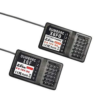 ATA HOBBY DUMBORC X6FG & X6F Receiver Set 6 Channels RC Receiver for DUMBORC X4/X5/X6 Transmitter RC Car Boat Tank Drifting Car