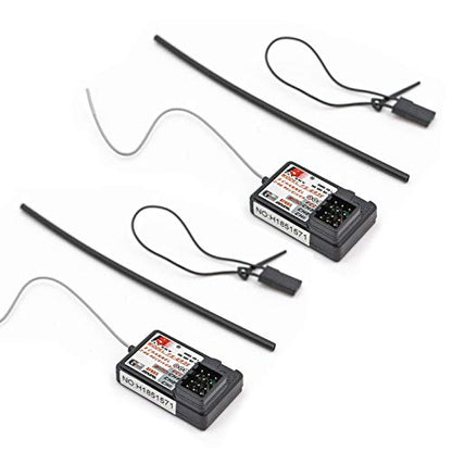 GoolRC 2PCS Flysky FS-GR3E Receiver, AFHDS 2.4GHz 3 Channel Receiver Compatible with Flysky FS-GT2 FS-GT2B FS-GT3B FS-GT3C FZ-IT4S RC Transmitter for RC Car Boat