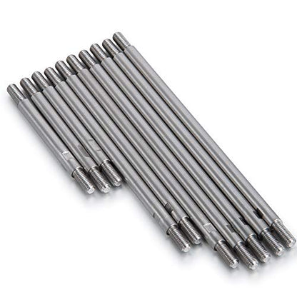 QUE-T 10pcs Stainless Steel Pull Rod Link Linkage for 1/10 RC TRX-4 Crawler Car (324mm Wheelbase) - size: 324mm Wheelbase