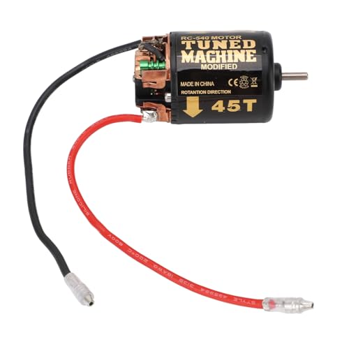 RC Car Brushed Motor 1/10 RC Crawler Car 540 Brushed Motor with Blue Heatsink for Axial Scx10 (45T) - size: 45T