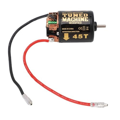 RC Car Brushed Motor 1/10 RC Crawler Car 540 Brushed Motor with Blue Heatsink for Axial Scx10 (45T) - size: 45T