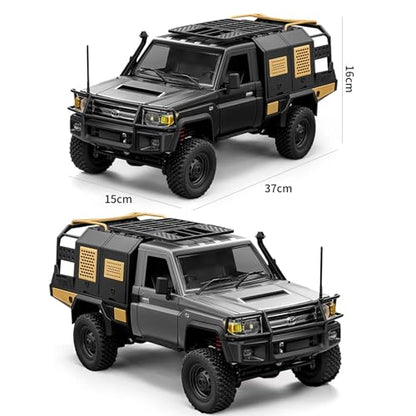 RC Rock Crawler, 2-Speed All Terrain RTR Hobby Car for Adult(Gray) - color: Silver