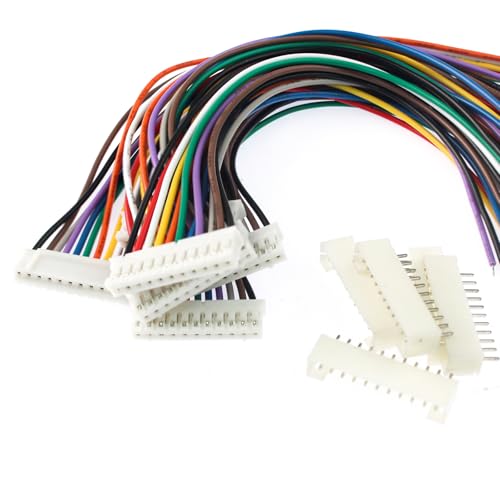 40Pcs Jst 2.0 Ph 11 Pin Connector Plug,Include 20pcs Mini 11 Pin Jst Ph2.0 Connector Plug Female with 150mm Cable Wire & 20pcs Male Micro Jst Ph2.0mm 11 Pin Connector Kit - size: Jst-2.0-Ph-11Pin-20pcs