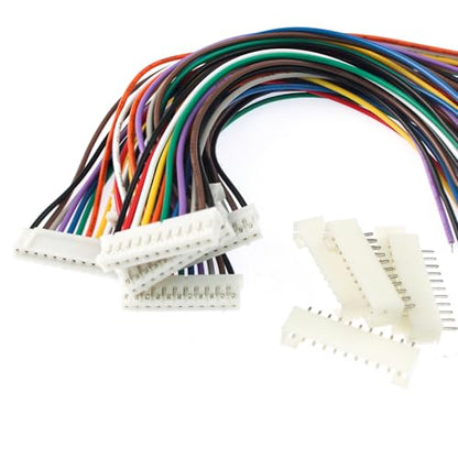 40Pcs Jst 2.0 Ph 11 Pin Connector Plug,Include 20pcs Mini 11 Pin Jst Ph2.0 Connector Plug Female with 150mm Cable Wire & 20pcs Male Micro Jst Ph2.0mm 11 Pin Connector Kit - size: Jst-2.0-Ph-11Pin-20pcs