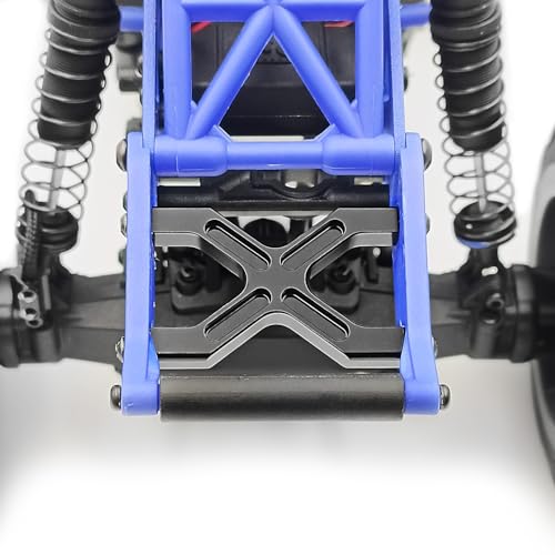 RC Rear Frame Brace Aluminium Alloy Rear Chassis Frame Brace Rear Support Bracket Comaptible with LOSI 1/18 Mini LMT 4WD RC Monster Truck Upgrade Part