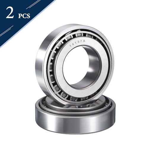 2 Pack 14137/274 Tapered Roller Bearing Cone and Cup Set | 1.375" Bore 2.717" OD 0.7813" Cup Width, Chrome Steel Taper Bearings Set, ABEC-3 - size: 14137/14274