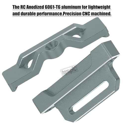 RC Tall Battery Holder Mount Hold Down Upgrades Part for 1/10 Slash 2WD/Slash 2WD VXL/F0rd F-15O Raptor 2WD,Aluminium Battery Mount Plate Tray Battery Holder Mount,#5827 Titanium - color: Titanium(for 1/10)