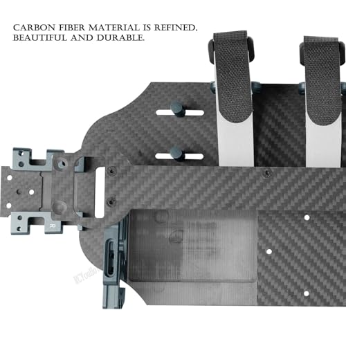 RC Upgrades Part Chassis Protect Armor Skid Plate Guard for 1/10 F0rd F15O Rapt0r R(101076-4),Carbon Fibre hassis Protect Armor Hops Up,Titanium - color: Titanium-(upgrades）