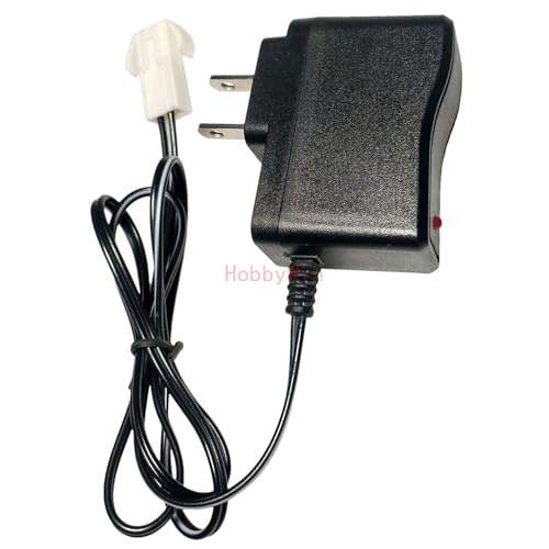 9.6V NiMh NiCd Battery US Charger 250mA EL-2P Female Plug for RC Car Off-Road Truck Speed Boat (Rev Plug)