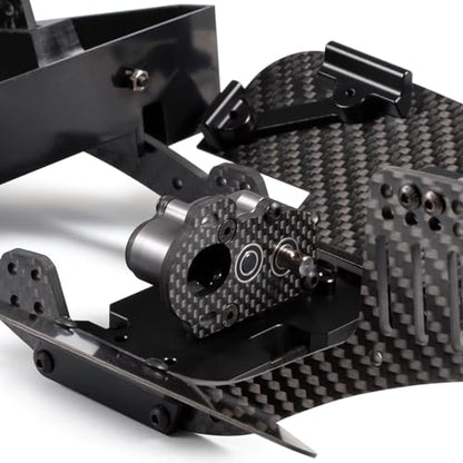 Ultralight Portal Transmission,48Pitch Tiny Gearbox,Machined Ultralight Portal Transmission Tiny Gearbox with Slipper Pad for 1/10 LCG Chassis Cheater Rigs Capra SCX10 III AR45 (Gray) - color: Gray