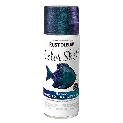 Rustoleum Color Shift Spray Paint, 11 ounce, Cosmos Blue - color: Blue Cosmos, size: 11 oz (Pack of 1)