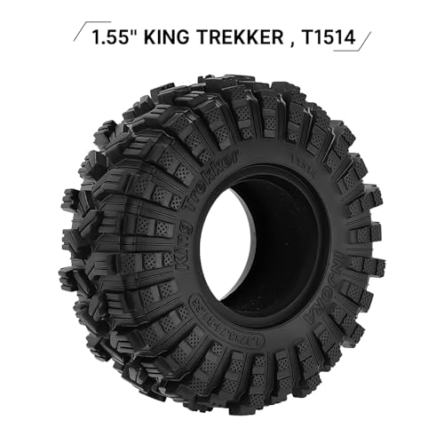 INJORA 1.55" 95*34.5mm King Trekker Tires for Axial AX90069 UTB18 MST JIMNY