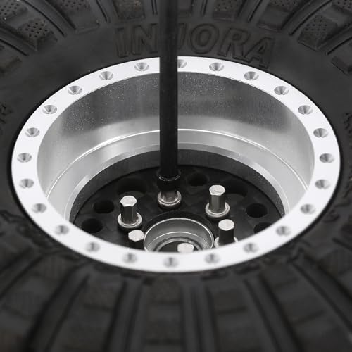 INJORA 100Pcs M3*6MM Scale Stainless Hub Screw Kit for 1/10 RC Crawler Upgrade