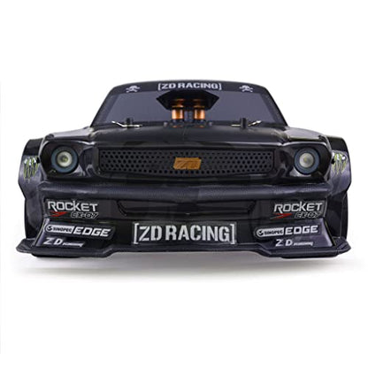 1/7 4WD Brushless RC Monster Truck, 1900KV Motor 150A ESC Metal Gear Servo, CNC Aluminum Adjustable Shocks, 2.4GHz RTR Hobby Off Road Remote Control Truck for Adults 14+（Without Battery） - color: Black