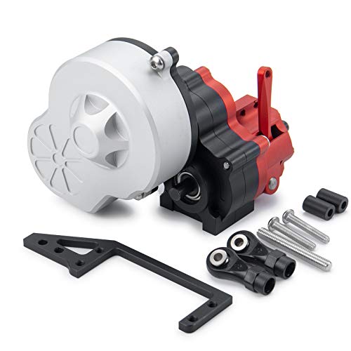 RC-Hub Metal Complete Transmission Case Gearbox with Dig Gear for 1:10 Axial SCX10 AX10 Wraith RC Crawler Car