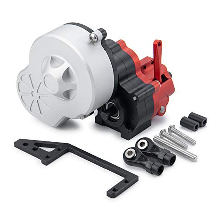 RC-Hub Metal Complete Transmission Case Gearbox with Dig Gear for 1:10 Axial SCX10 AX10 Wraith RC Crawler Car