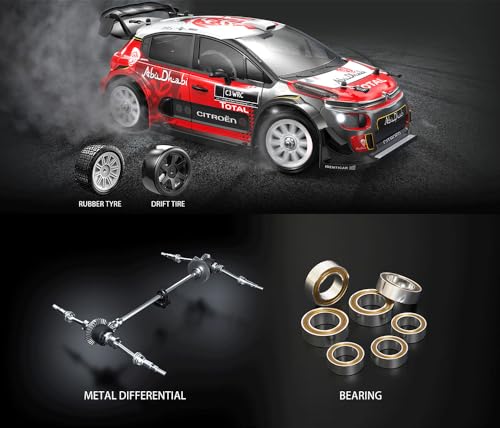 MJX 14303 Brushless RC Drift Truck,1/14 2.4G RTR Remote Control Car for Adult,4WD Off-Road Racing Car,42KM/H High Speed All-Road Electric Hobby Toy Truck