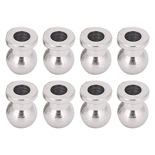 8Pcs Metal RC Car Rod Ends Ball Joint Linkage Compatible with 1/10 Hpi/Hsp/Losi/Axial//Redcat/Himoto/Losi RC Car Model Car Accessories