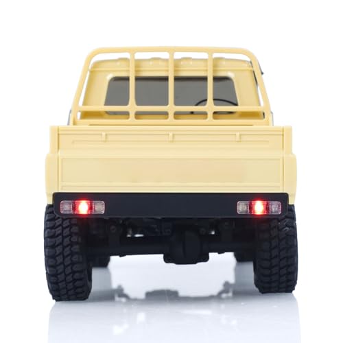 TOUCAN RC HOBBY 1/18 UCX1801PRO Radio Control Crawler RC Off Road Car Pickup Metal Gears ABS Shell Light System Battery RTR No Sounds for Ages 14+ - color: Yellow