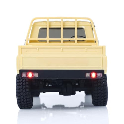 TOUCAN RC HOBBY 1/18 UCX1801PRO Radio Control Crawler RC Off Road Car Pickup Metal Gears ABS Shell Light System Battery RTR No Sounds for Ages 14+ - color: Yellow