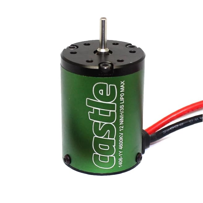 Waterproof Sensorless 1406 4600KV 4-Pole Brushless Motor 2-3S Heavey Duty for 1/10 RC Buggy Truck Racing Touring Castle Traxxas TRX HSP Cars
