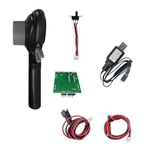 5CH 2.4GHz Transmitter and Receiver Set Compatible with LDRC LD-P06, LD1201 Unimog and 1/10 1/12 1/16 1/18 Scale RC Crawler Cars