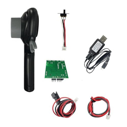 5CH 2.4GHz Transmitter and Receiver Set Compatible with LDRC LD-P06, LD1201 Unimog and 1/10 1/12 1/16 1/18 Scale RC Crawler Cars
