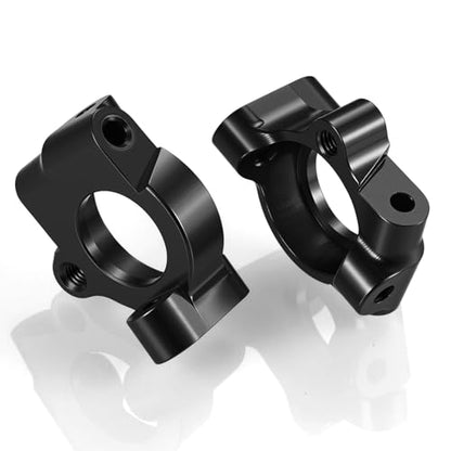 Aluminum Alloy Steering Knuckles Base Caster Blocks C Hubs Carrier Compatible with Tamiya VX01 1/10 RC Drift Car Upgrades Parts (Black) | Premium durable aluminum Performance Upgrade Simple Installation High precision CNC machined - color: Black