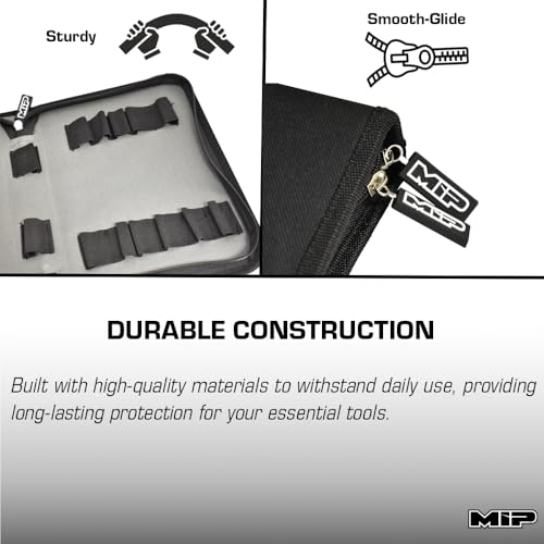 MIP 5210 RC Tool Bag 40 Pocket – Holds Hex & Nut Drivers and 1/4 Drive Bits, Precision Tools for RC Car Repair, RC Cars, Quadcopter, Helicopter, FPV Racing Drones