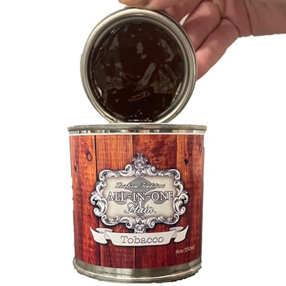All-in-ONE Gel Stain - Tobacco (Rich Brown) - 32oz - color: Tobacco, size: 32 Fl Oz