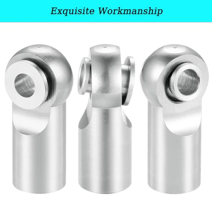 MOHERO 10Pcs M2 Tie Rod End Ball Joint Link Ball Head Holder for RC Car Truck Upgrade Part (Silver) - color: Silver