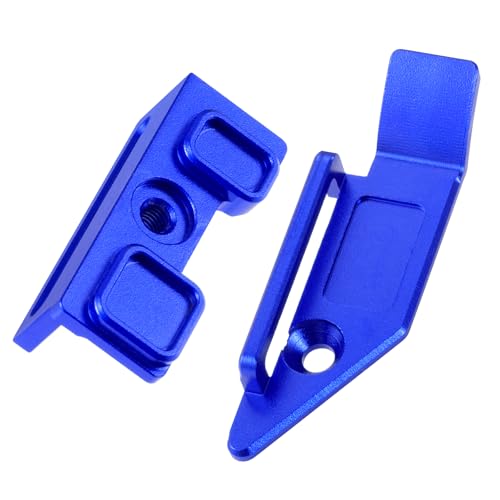Battery Plate with Strap for Tra-xxas 1:16 Mini Maxx/XRT | Aluminium Mounting Tray 4WD VXL-3S Monster Truck Upgrades (Black) - color: Blue