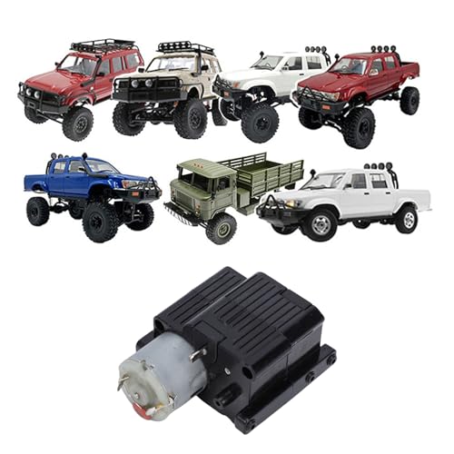 Drfeify RC Car Metal Gearbox for WPL B14/B24/C 54/C64/D 62/D64 Series, Smooth Shifting Upgrade Replacement, Easy Installation